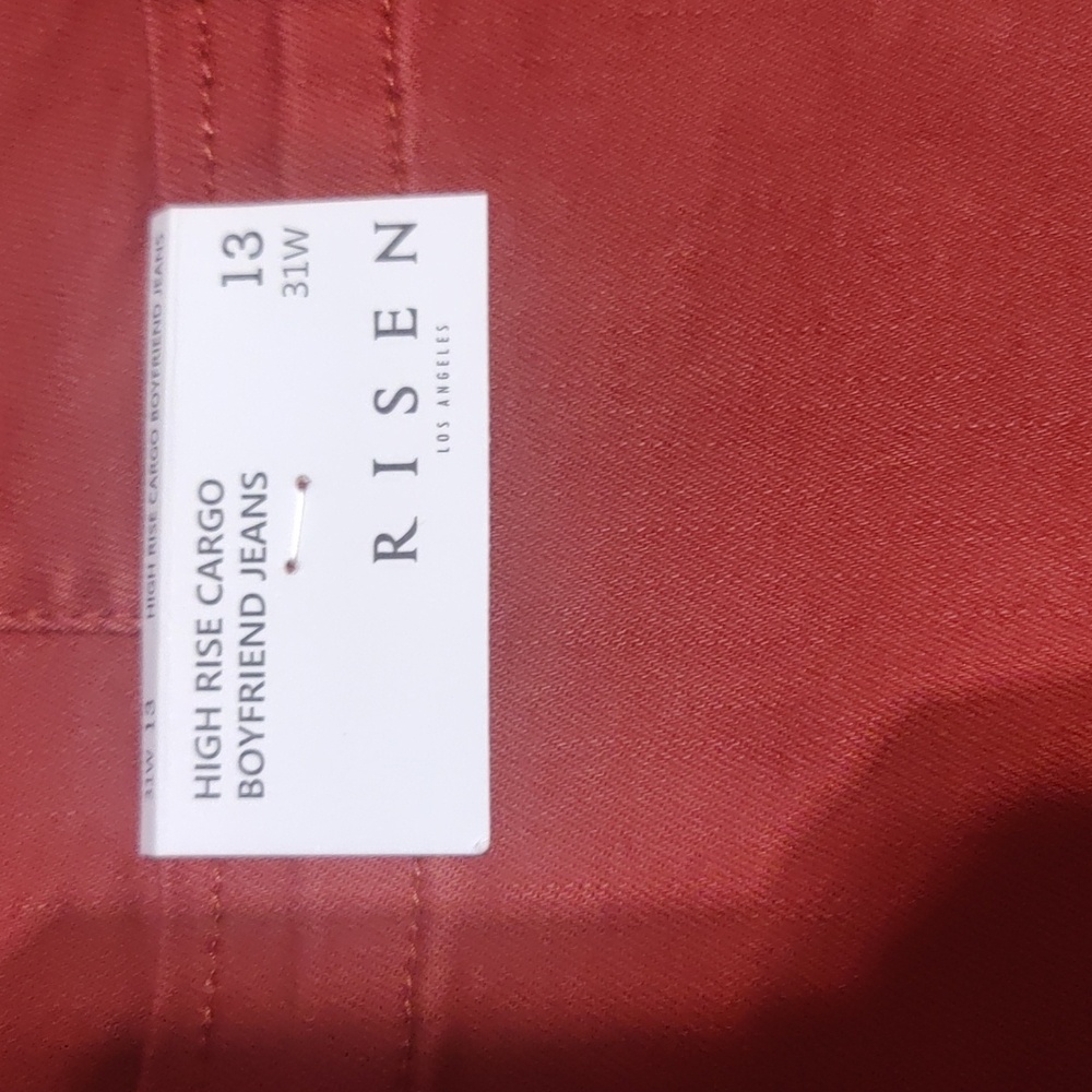 Rust Cargo Jeans By Risen - Picture 3 of 5